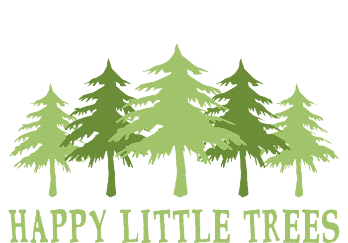 Happy Little Trees Womens California Wash Sweatshirt