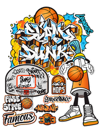 Cool Basketball Graffiti Style Illustration Drawstring Bag