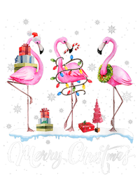 Merry Christmas Hat Santa Flamingo Light Christmas Snow Insulated Varsity Jacket