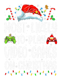 Gamer Most Likely To Play Video Games On Christmas Women's Knotted Racerback Tank