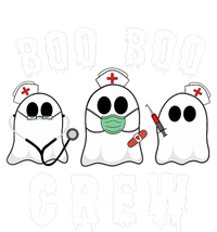 Boo Boo Crew Funny Nurse Halloween Ghost Costume Womens Cotton Relaxed Long Sleeve T-Shirt