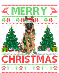 Merry Christmas Lighting Ugly German Shepherd Christmas V-Neck T-Shirt