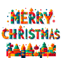 Merry Christmas Master Builder Building Bricks Blocks Lovers Bumper Sticker