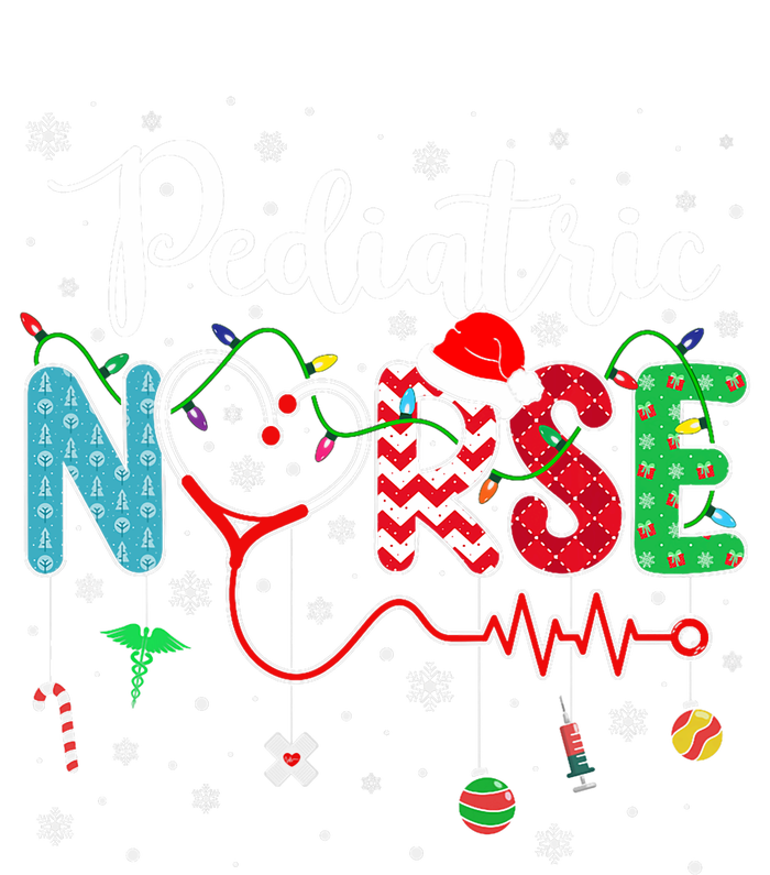 Merry Christmas Nurse Pediatric Nurse Christmas Pattern T-Shirt