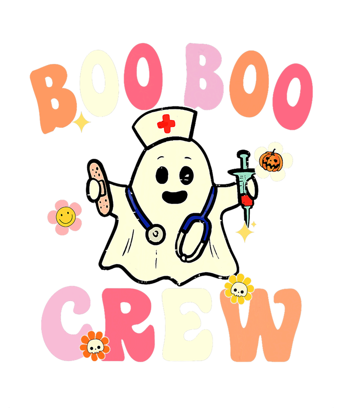 Boo Boo Crew Nurse Ghost Funny Halloween Costume For Women Kids Hoodie