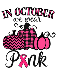 In October We Wear Thanksgiving Breast Cancer Awareness Gift T-Shirt