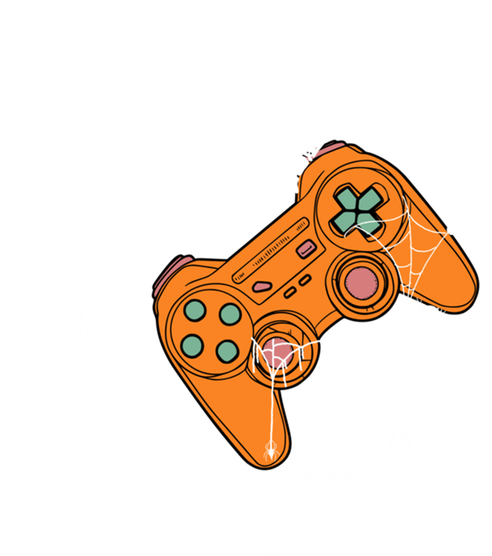 Halloween Skeleton Gamer Video Gaming Controller Scary Funny Gift Tall Sweatshirt