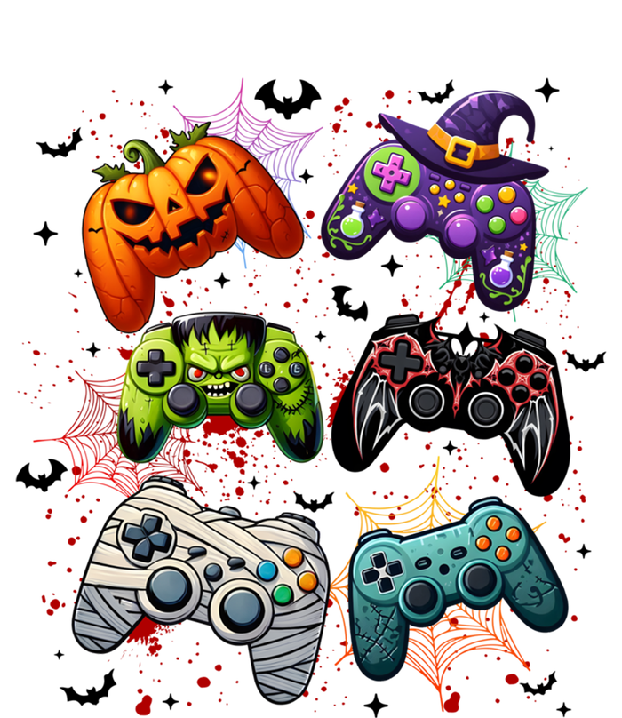 Halloween Skeleton Zombie Gaming Controllers Mummy Funny Gift T-Shirt