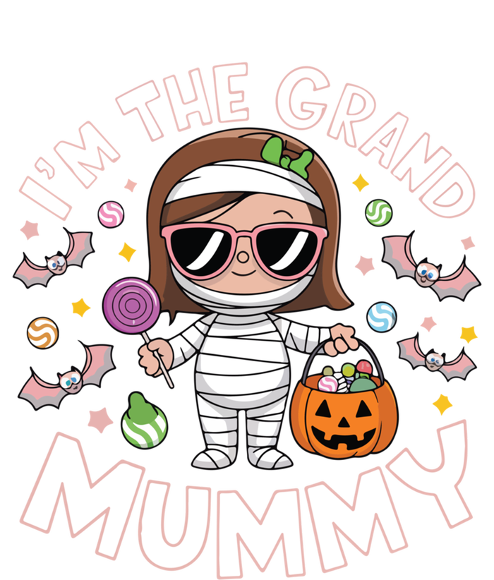 IM The Grand Mummy Funny Grandma Halloween Gift Women's Long Sleeve Flannel Pajama Set 