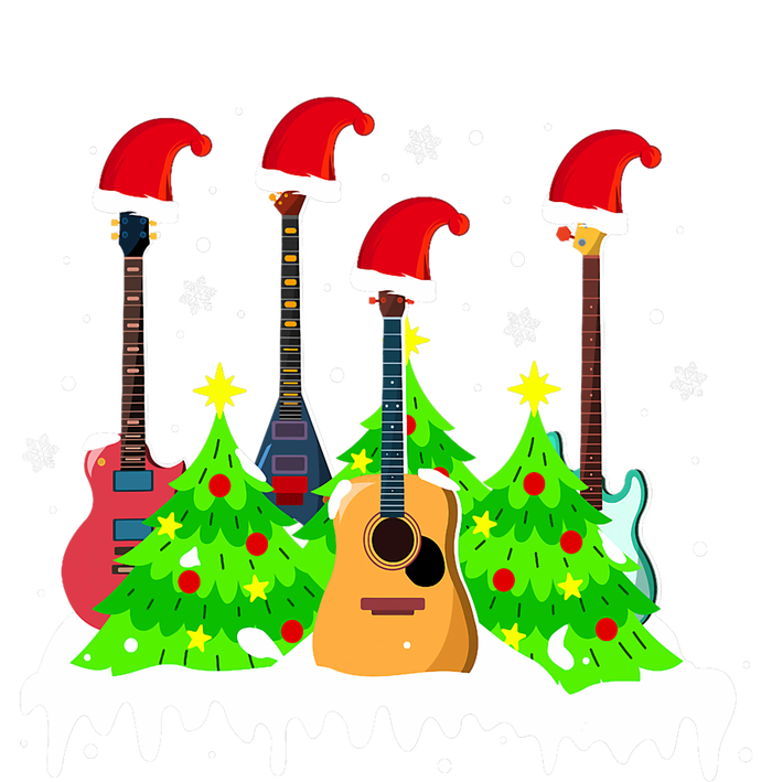 Merry Christmas Tree Guitar Holiday Music Lover Xmas Canvas