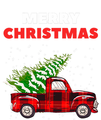 Merry Christmas Vintage Red Truck With Tree Family Matching V-Neck T-Shirt