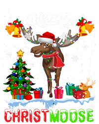 Merry Christmoose Merry Christmas Xmas Lights Santa Moose Long Sleeve Coaster