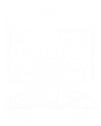 Ill Just Wait Skeleton Teacher Quiet Halloween Costume Gift Kids T-Shirt