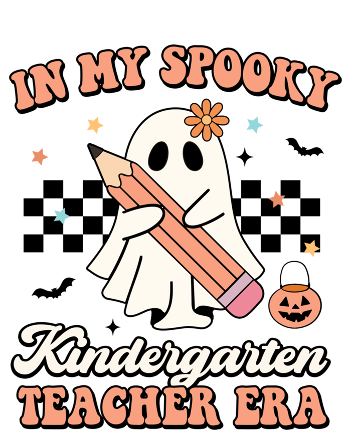 In My Spooky Kindergarten Teacher Era Groovy Retro Halloween Gift T-Shirt