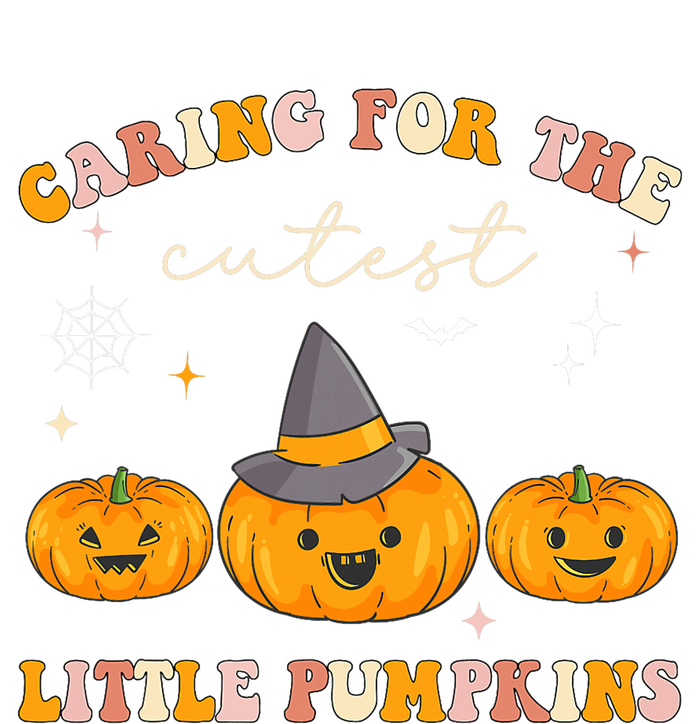 Caring For Cutest Little Pumpkins Pediatric Nurse Halloween Ladies PosiCharge Competitor Racerback Tank