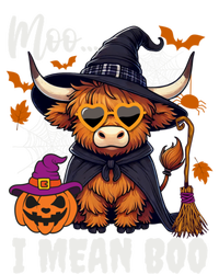 Moo I Mean Boo Witch Highland Cow Halloween Costume Cute Gift T-Shirt