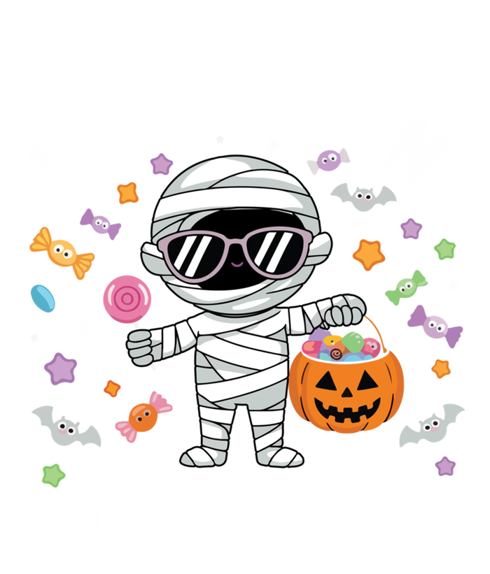 IM The Grand Mummy Halloween Mummy Costume Grandmother Gift Striped Beanie with Solid Band