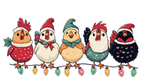 Christmas Holiday Cute Xmas Chicken Matching Team Holiday Women's V-Neck T-Shirt