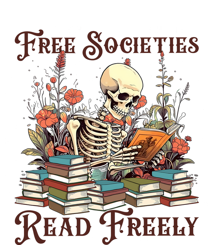 Strong Woman Reads Books Free Societies Read Freely Books T-Shirt