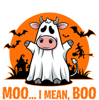 Moo I Mean Boo Funny Cow Halloween Costume Farmer Cow Cute Gift Women's Flannel Pajama Set