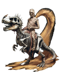 Scary Mummy Riding A Skeleton Dinosaur Cool Wicked Meaningful Gift T-Shirt