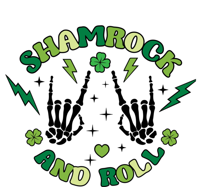 Shamrock N Roll Rock On Skeleton Hand Music Cute Gift T-Shirt