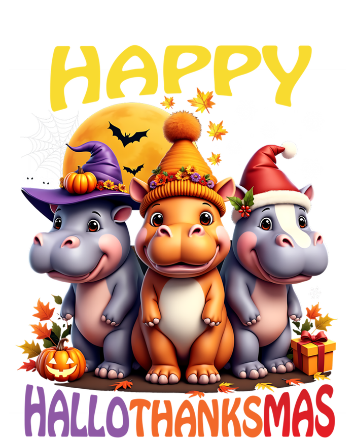 Moodeng Hippo Happy Hallothanksmas Famous Pigmy Moodeng Gift Sustainable Beanie