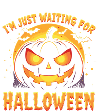 Pumpkin Face Halloween IM Just Waiting For Halloween Gift Toddler Hoodie