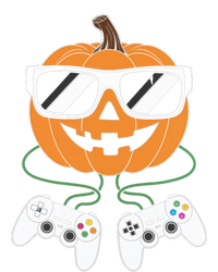 Pumpkin Gamer Halloween Video Game Gaming Controller Funny Gift Full Zip Hoodie