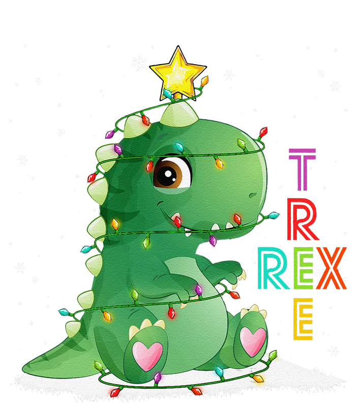 Funny Tree Rex Christmas Tree Lights Dinosaur T Rex Bumper Sticker