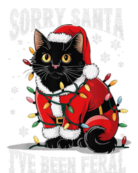 Light Black Cat Christmas Funny Sorry Santa IVe Been Feral Coaster