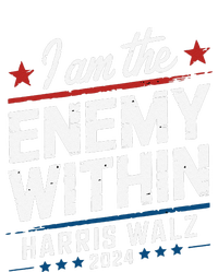 I Am The Enemy Within Harris Walz 2024 American Valucap Bio-Washed Visor