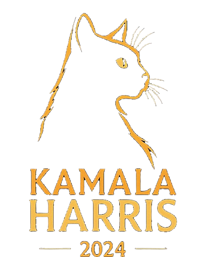 Kamala Harris 2024 Cat Silhouette T-Shirt