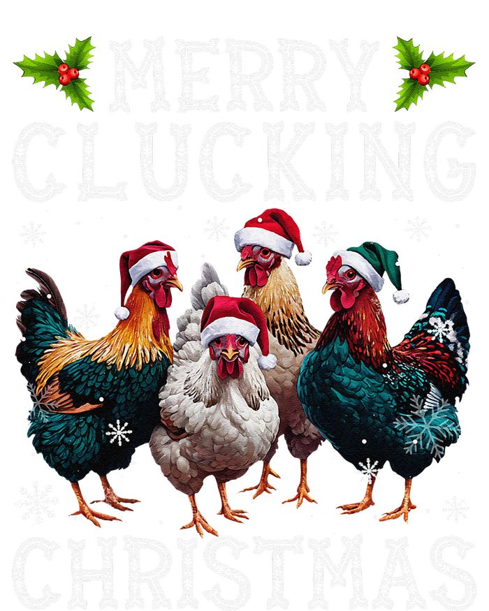 Merry Clucking Christmas Funny Chicken Lights Santa Hat Xmas Daily Commute Backpack