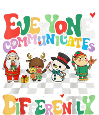 Speech Therapy Christmas Everyone Communicates Differently T-Shirt