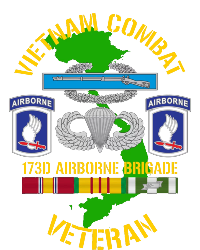 173rd Airborne Brigade Meaningful Gift Vietnam Combat Veteran Kids T-Shirt