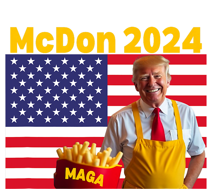 Mcdon 2024 Funny Donald Trump French Fry Cooking Fries Button