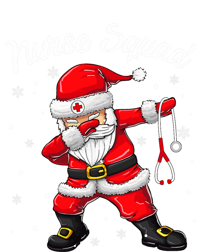 Christmas Scrub Tops Women Dabbing Santa Scrubs Nurse Squad T-Shirt