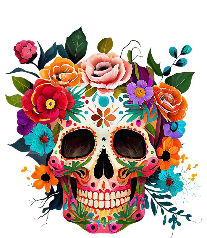 Cinco De Mayo Sugar Skull Day Of The Dead Mexican Fiesta T-Shirt