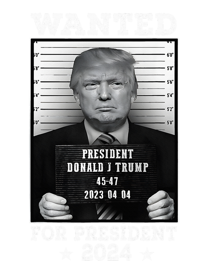 Donald Trump Mug Shot Wanted For U.S. President 2024 Baby Bodysuit