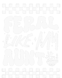 Feral Like My Aunt Groovy Funny Feral Nephew Niece Retro Sweatshirt