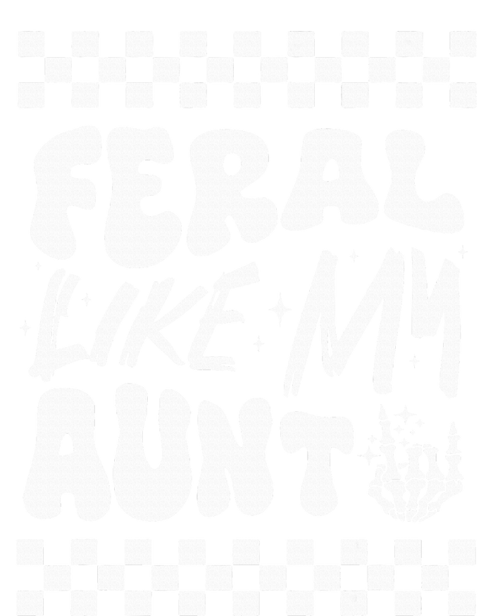 Feral Like My Aunt Groovy Funny Feral Nephew Niece Retro Sweatshirt