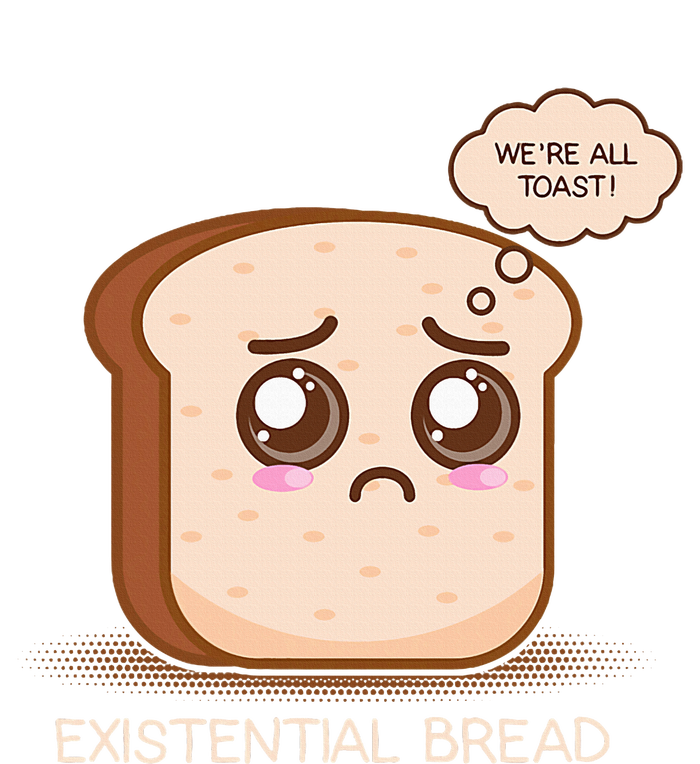 Existential Bread Funny Cute Kawaii Existential Dread Wool Snapback Cap