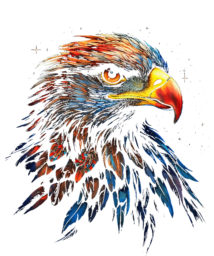 Eagle Art Fantasy Animal Colorful Graphic Bird Eagle T-Shirt