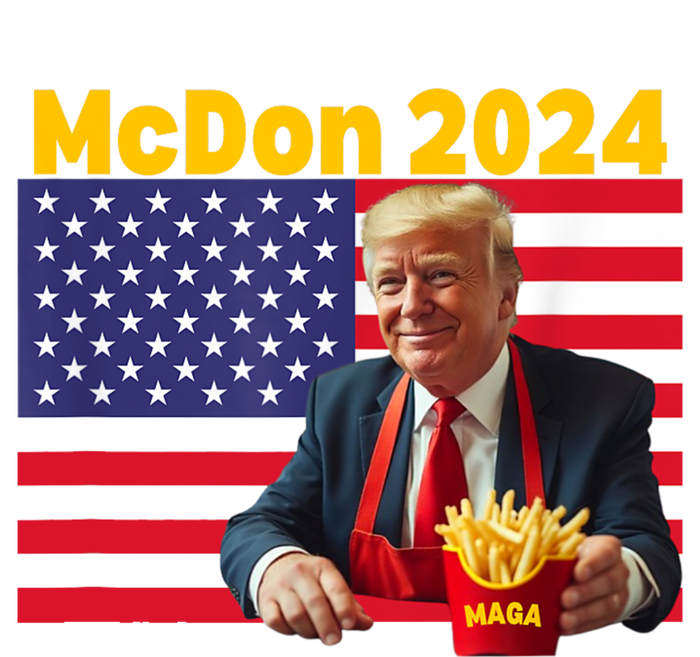 Mcdon 2024 Funny Donald Trump French Fry Cooking Fries Tie-Dye T-Shirt