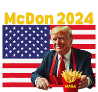 Mcdon 2024 Funny Donald Trump French Fry Cooking Fries Gift Dry Zone Grid Polo