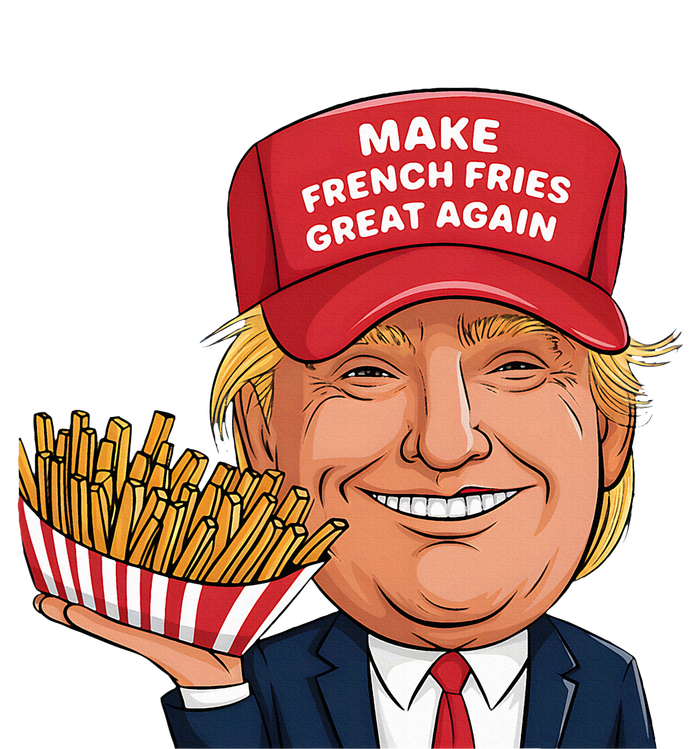 Funny Trump 2024 French Fry Make French Fries Great Again Tall Sweatshirt