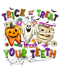 Trick Or Treat Brush Your Th Halloween Dental Hygienist Gift Kids Hoodie