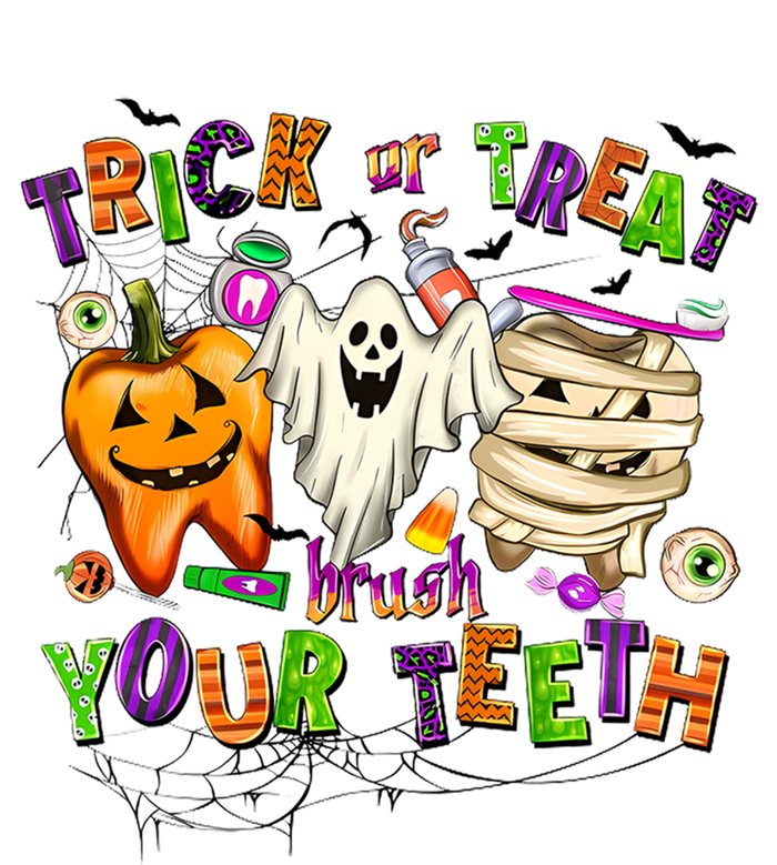 Trick Or Treat Brush Your Th Halloween Dental Hygienist Gift Kids Hoodie