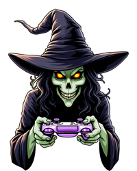 Witch Skeleton Gamer Halloween Monster Gaming Cool Gift T-Shirt